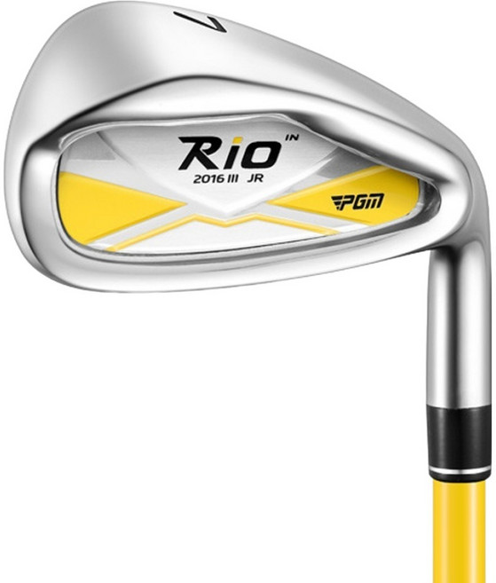 PGM Golf 兒童青少年高爾夫7號鐵桿 ver3 黃色 身高(115~135cm), L, 54度