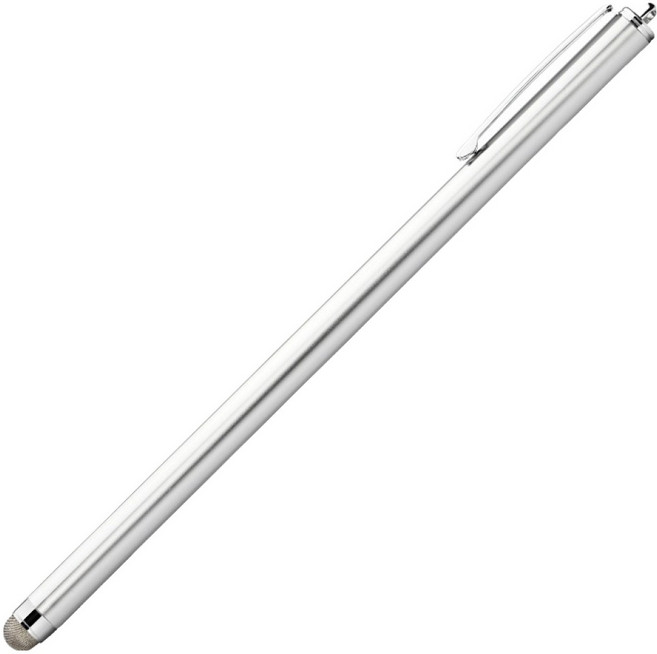 리브에잇 초슬림 메탈 터치펜 18.5cm, 실버, 1개