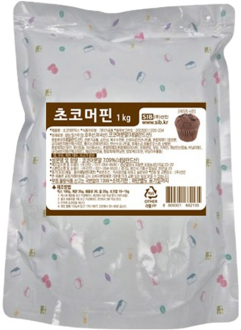 이홈베이킹 초코머핀믹스, 1kg, 1개