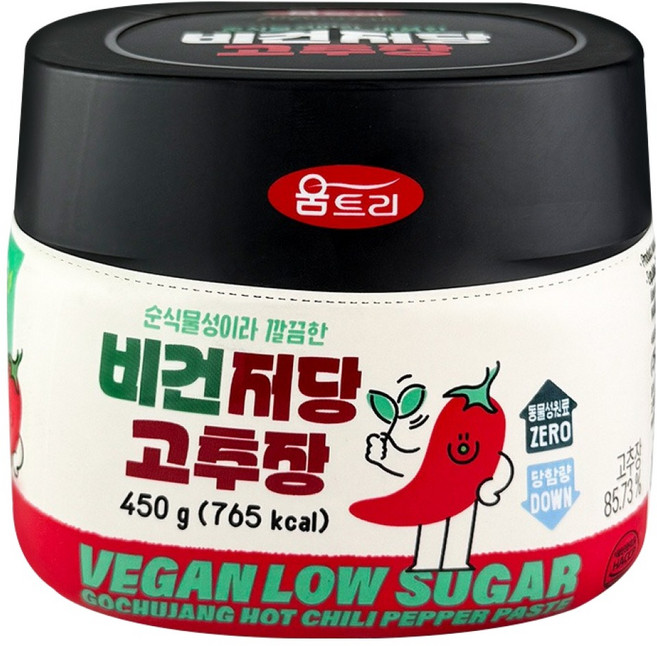 움트리 비건 저당 고추장, 450g, 1개