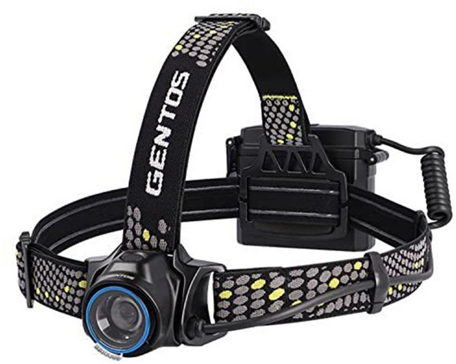 GENTOS 長時間照明頭燈 300流明 IP64 LR-H333D, 黑色, 1個