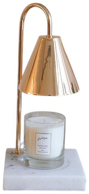 貴族大理石無火香氛融蠟燈, 金鉑色大理石