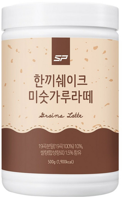 SP스포츠 대용량 한끼쉐이크 미숫가루라떼, 500g, 1개