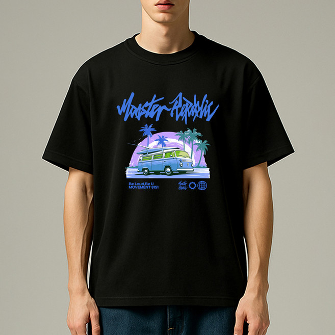 몬스터리퍼블릭 트로피칼 블루 티셔츠 8151