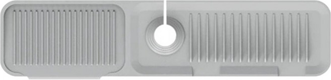 다마랜드 씽크대 실리콘 물빠짐매트, 그레이, 1개