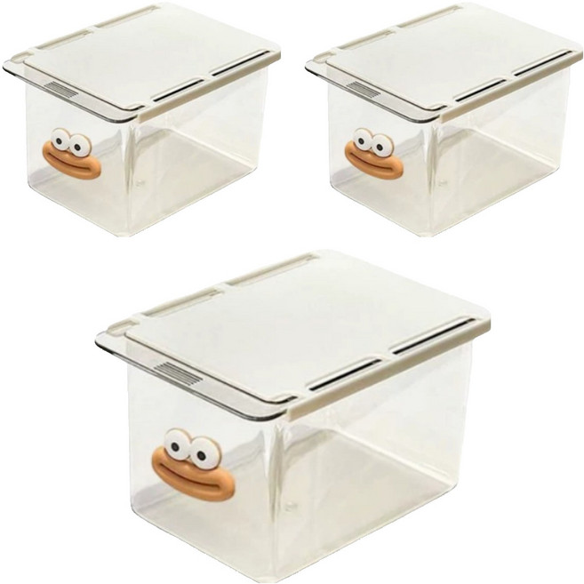 센스팡 무타공 다용도 소품 서랍함, 빅마우스, 3개