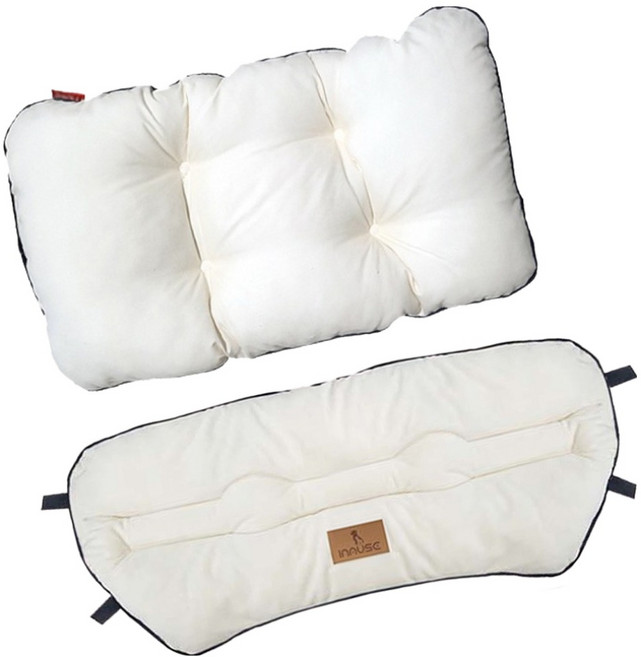 인뮤즈 강아지 유모차용 가드 + 방석 세트, 아이보리, 1세트