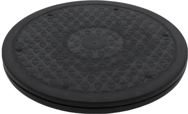 인네트워크 다용도 원형 받침대 TV 모니터 회전 스탠드 IN-RPAD10, 블랙