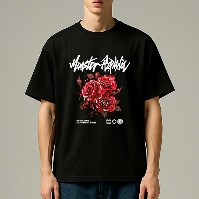 몬스터리퍼블릭 프로즌 로즈 레드 티셔츠 W8155
