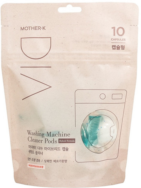 마더케이 디아 하이브리드 캡슐 세탁조 클리너 베르가못향 10p, 130g, 1개