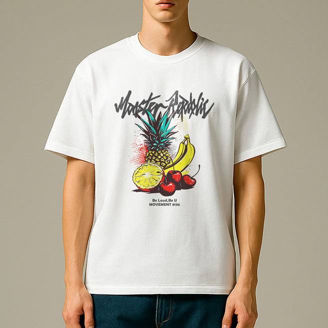 몬스터리퍼블릭 파인 바나나 옐로우 티셔츠 8136