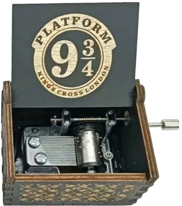 크블랑스 인테리어 선물용 고급 수동 오르골, 블랙닷 934 해리