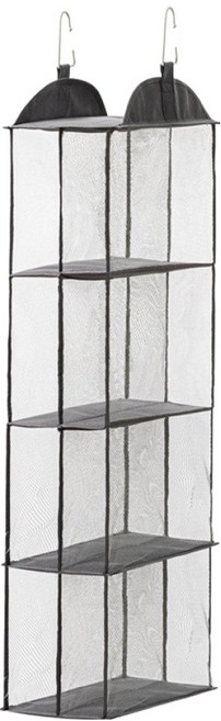 마켓플랜 옷장 레이어드 수납 가방걸이 행거, 그레이, 1개