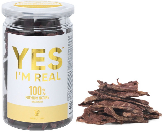 골드로니 강아지 예스 아임리얼 맑은호흡 간식, 한우허파, 50g, 1개