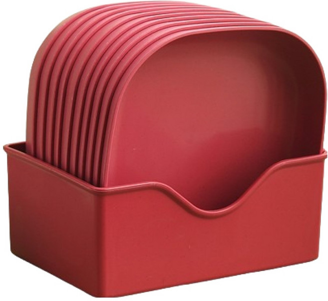 디어엘크 미니 쟁반, 레드, 1세트