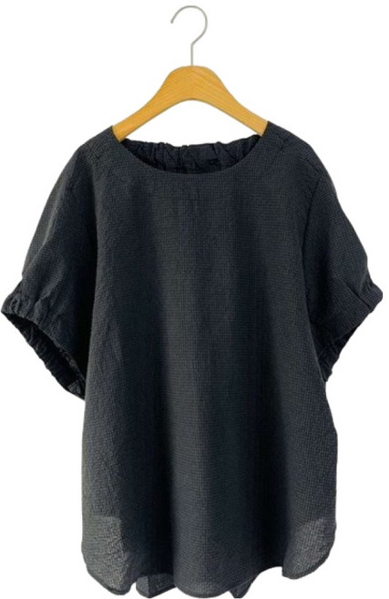 린다샵 크림바 찰랑 아방핏 반팔 블라우스 cpbl5766k54