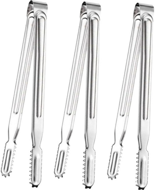 키친하우스 디너벨 스텐 악어집게 25cm, 실버, 3개