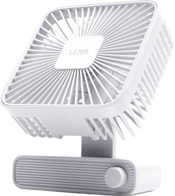 르젠 BLDC 모터 탁상용 무선 선풍기, LZMF-SM2000-P, 화이트