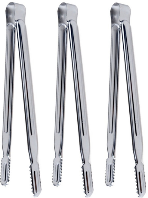 키친하우스 디너벨 스텐 악어집게 27cm, 실버, 3개