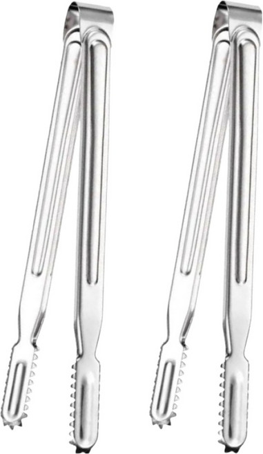 키친하우스 디너벨 스텐 악어집게 25cm, 실버, 2개