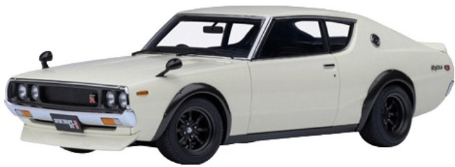 오토아트 레프리카 닛산 스카이라인 2000 GT-R 모형자동차 AA774672WH, 화이트, 1개