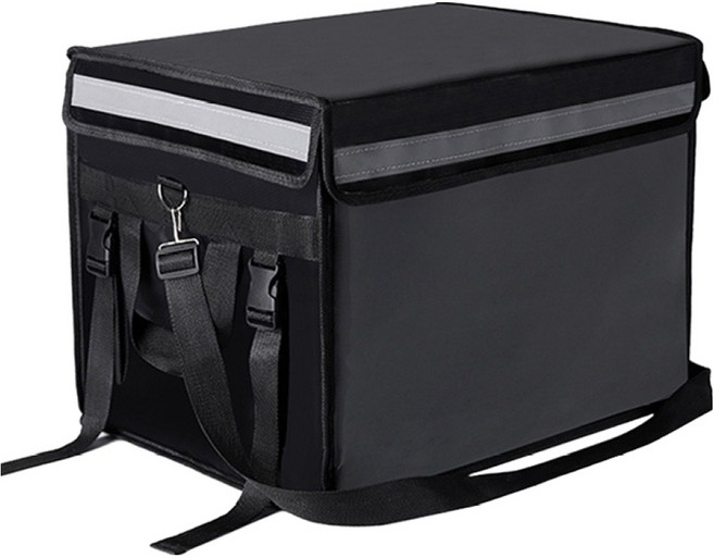 트레벨로 자석형 자전거 킥보드 보온보냉 배달가방 소 32L, 블랙, 1개