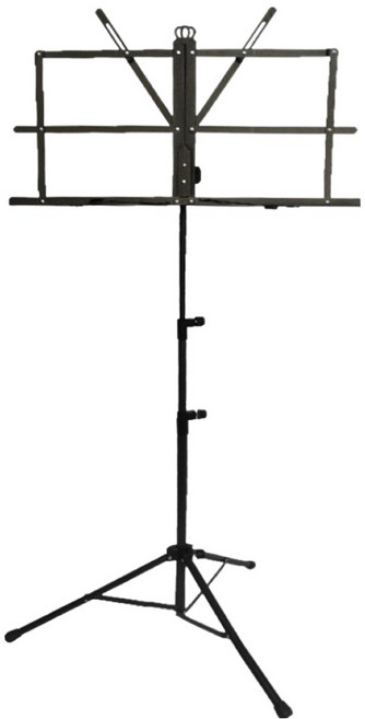 퓨어온 휴대용 접이식 보면대 49 x 28 x 145 cm, 블랙, 1개