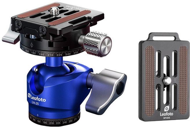 레오포토 볼헤드 + 플레이트 세트 블루, 1세트, LH-25R+NP-50