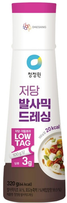 청정원 저당 발사믹 드레싱, 320g, 1개