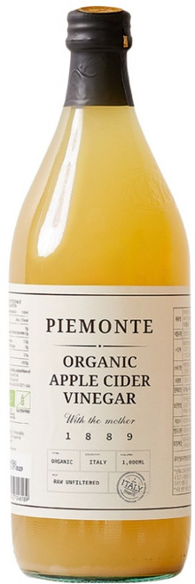 피에몬테 유기농 애플 사이다 식초, 1개, 1L
