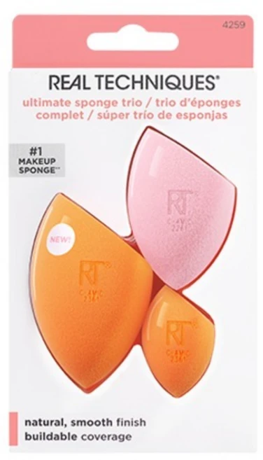 리얼테크닉스 얼티밋 스펀지 트리오 세트, 혼합색상, 1세트 - 쿠팡