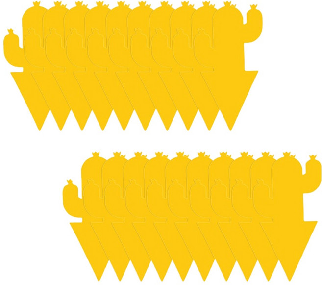 마켓플랜 초파리 끈끈이 벌레퇴치 화분꽂이 선인장, 3g, 20개