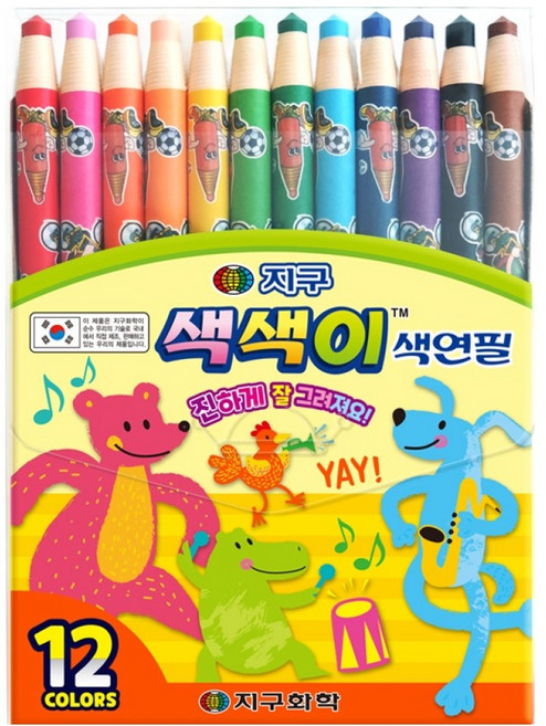 지구화학 색색이 색연필, 12색, 1개