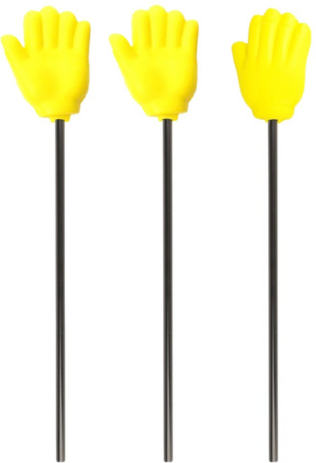 비에이비오 손가락 지시봉 손바닥, 혼합색상, 3개