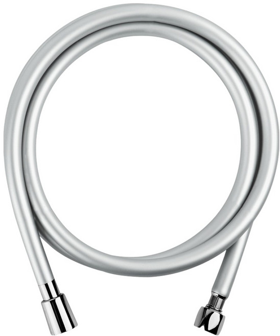 대림바스 잔수배출 실리콘 샤워호스, 2m, 라이트실버