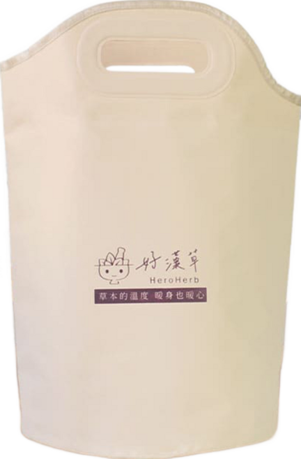 好漢草 感溫足浴袋, 1個, 米白色