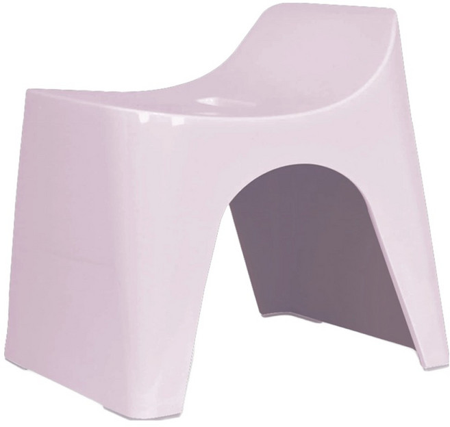 휴바스 일본 높은 욕실의자, 파스텔 핑크