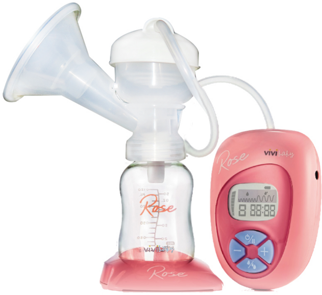 vivibaby 液晶手電動雙用吸乳器 4800, 1個, 玫瑰