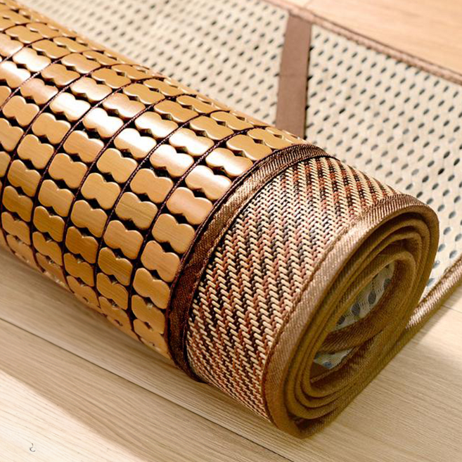 KANDA 神田職人 3D加厚碳化麻將涼蓆 棉繩強化新款, 棕色