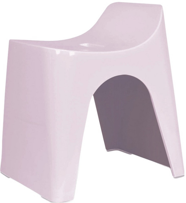 휴바스 일본 높은 욕실의자, 파스텔 핑크