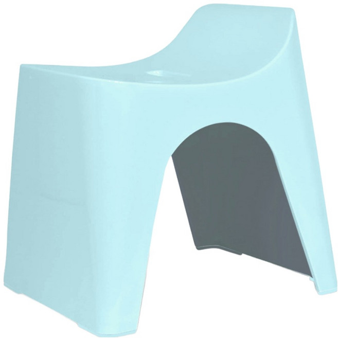 휴바스 일본 높은 욕실의자, 파스텔 블루