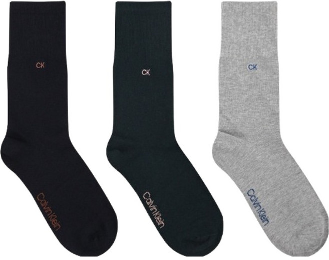 캘빈클라인 시그니처 로고삭스 컬러 3족 세트