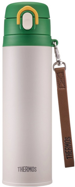 THERMOS 膳魔師 附背帶一鍵式隨行杯 JNT-550K, 1個, 灰色, 550ml
