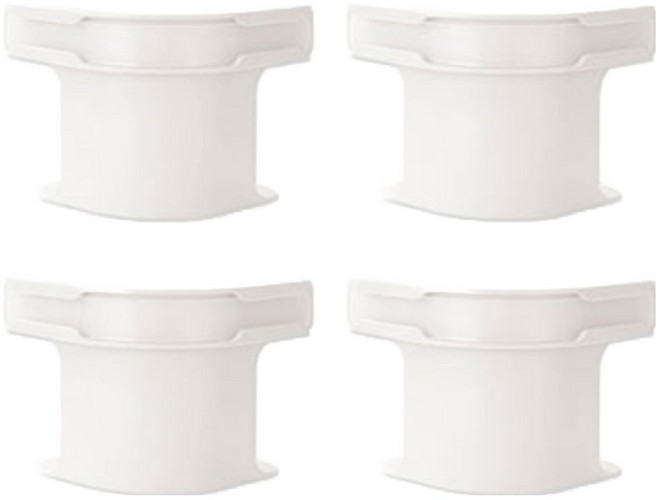 침대시트 밀림방지 매트리스 커버 고정기 4p + 스트랩 4p 세트, 화이트