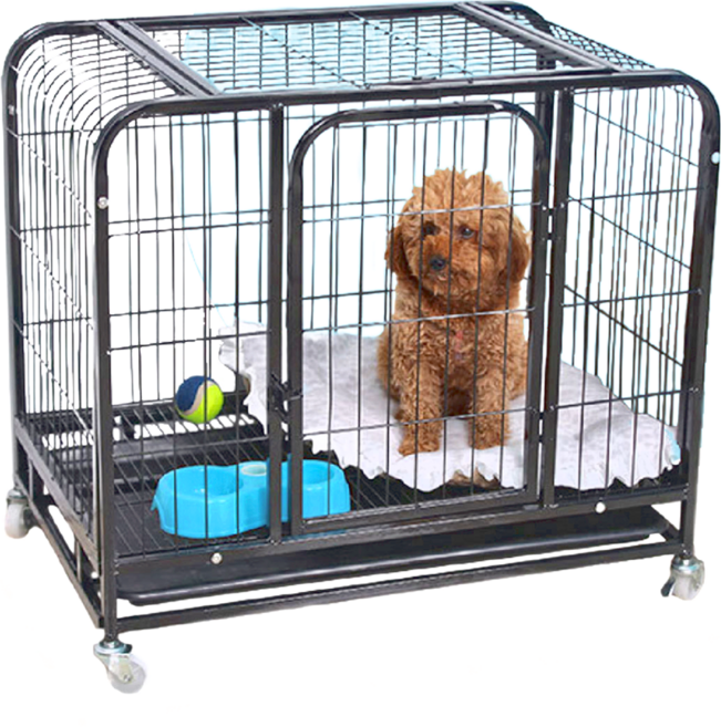 方管狗籠, 黑色, 1個
