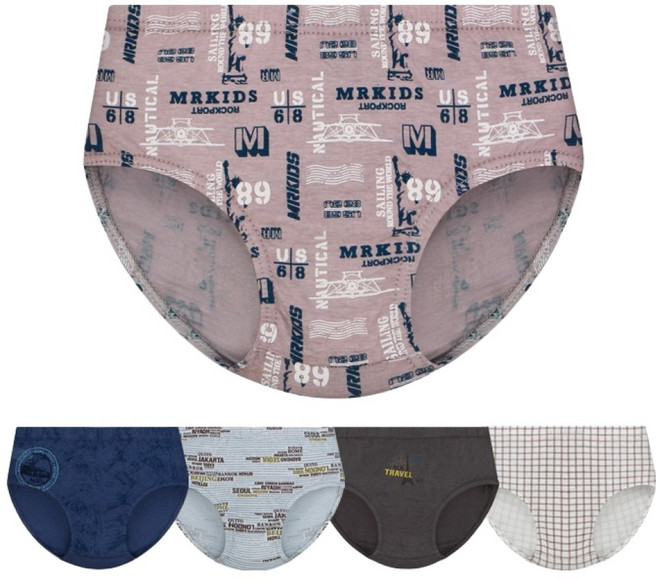 엠알키즈 남아용 레츠고 삼각팬티 5종세트