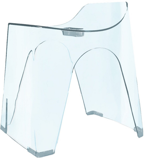 휴바스 투명 목욕용 바스스툴, 클리어