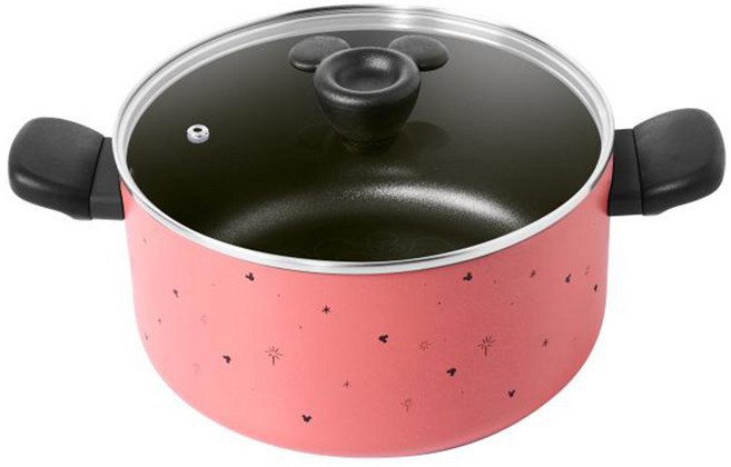 MEYER 美亞 童趣系列 雙耳湯鍋 可用電磁爐 含蓋 5.2L, 紅色, 1個, 24cm