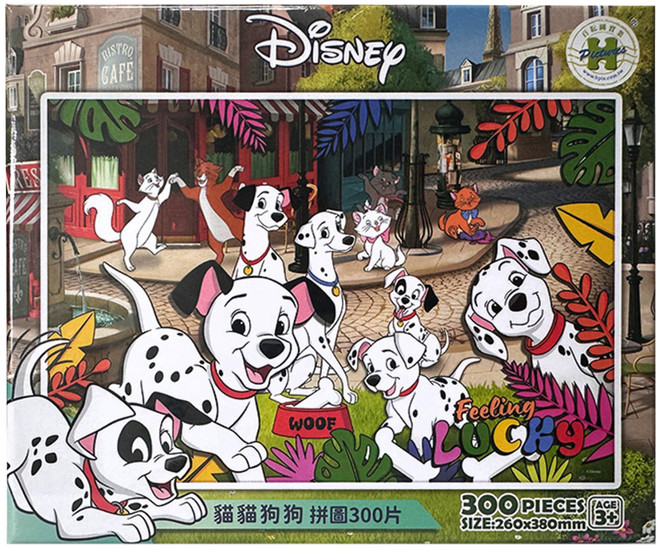 Disney 迪士尼 貓貓狗狗拼圖 HPD0300S-259 380 x 260mm, 300片, 101忠狗, 1盒