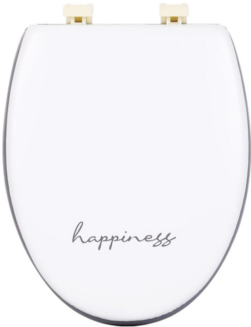 UH홈데코 화장실 소프트 변기커버, 해피니스, 1개